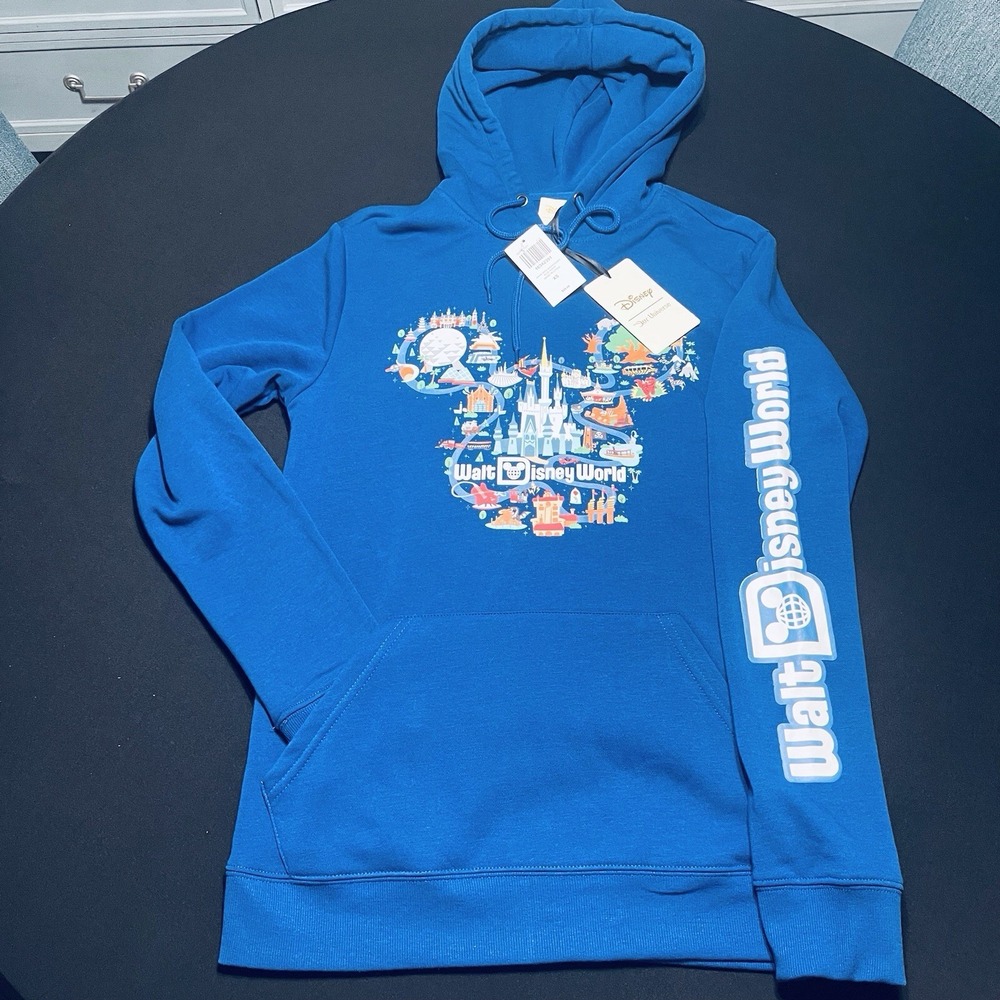 Walt‎ Disney World 50th Anniversary Hooded Hoodie Sweatshirt Unisex XS